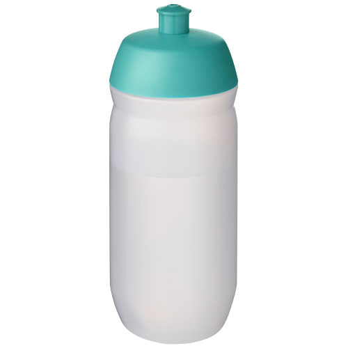 Bouteille de sport publicitaire 500 ml HydroFlex™ Clear Bleu aqua et Givré